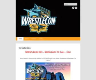 Wrestlecon.com(Wrestlecon) Screenshot