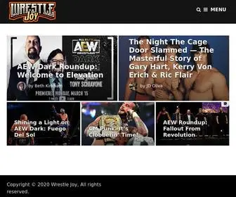 Wrestlejoy.com(Embracing the fun in Wrestling) Screenshot