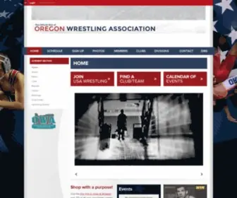 Wrestleoregon.com(Oregon USA Wrestling) Screenshot