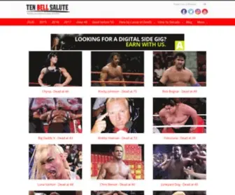 Wrestlerdeaths.com(Dead Wrestlers) Screenshot