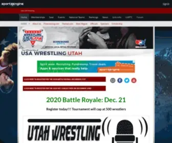 Wrestleutah.com(Utah USA Wrestling) Screenshot