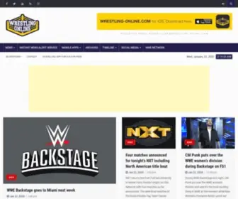 Wrestling-Online.com(Covering pro wrestling news since 1998) Screenshot