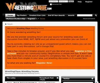 Wrestlingclique.com(WrestlingClique Wrestling Forums) Screenshot