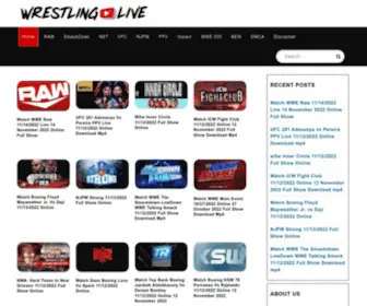 Wrestlinglive.in(Watch Wrestling Live) Screenshot