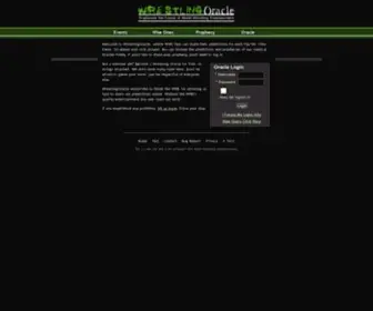 Wrestlingoracle.com(Prophecize the Future of World Wrestling Entertainment) Screenshot