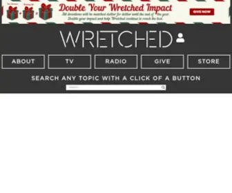 Wretched.org(Wretched is a ministry) Screenshot
