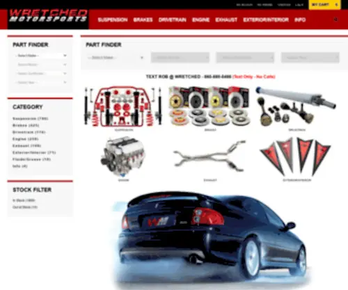 Wretchedms.com(Wretched Motorsports) Screenshot