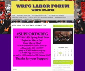 WRFglaborforum.org(WRFG Labor Forum) Screenshot