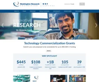 WRfseattle.org(Washington Research Foundation) Screenshot