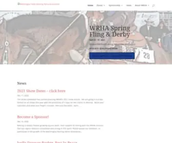 Wrha.net(Washington State Reining Horse Association) Screenshot