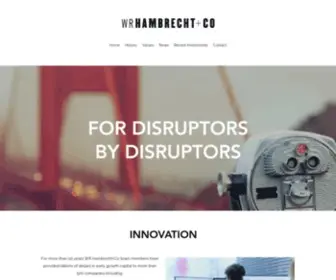 Wrhambrecht.com(WR Hambrecht + Co) Screenshot