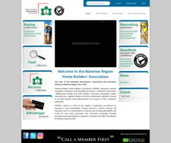 WRhba.com(The Waterloo Region Home Builders' Association) Screenshot