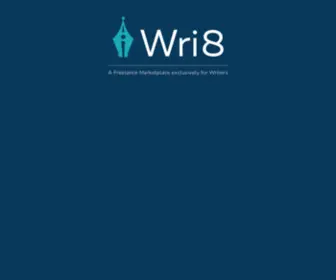 Wri8.com(Hire Qualified Content Writers) Screenshot