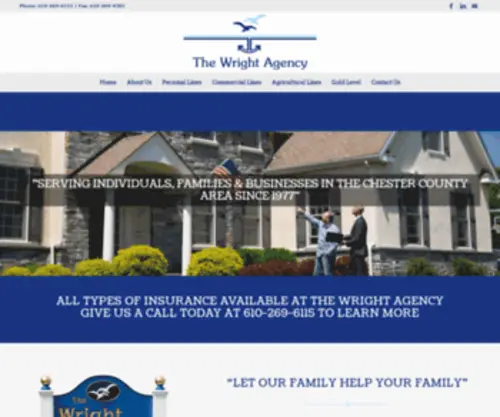 Wrightagencyinsurance.com(The Wright Agency) Screenshot