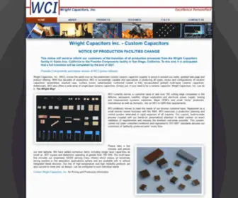 Wrightcapacitors.com(Wright Capacitors) Screenshot