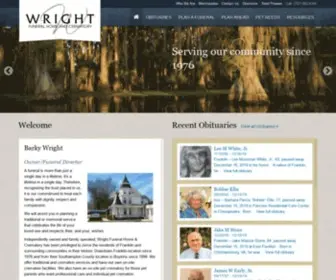 Wrightfuneralhome.org(Wright Funeral Home) Screenshot
