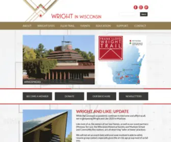 Wrightinwisconsin.com(The mission of Wright in Wisconsin) Screenshot