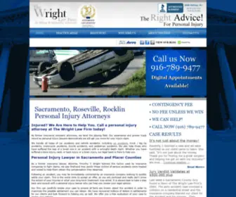 Wrightlawyers.com(Sacramento Personal Injury Accident Attorneys) Screenshot