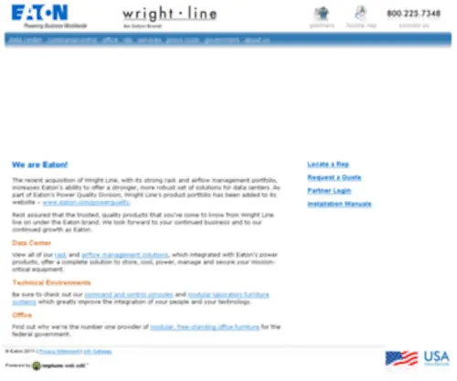 Wrightline.com(Consoles, Modular Furniture) Screenshot