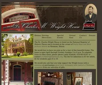 Wrightmansion.org(The Dr. Charles Wright House) Screenshot