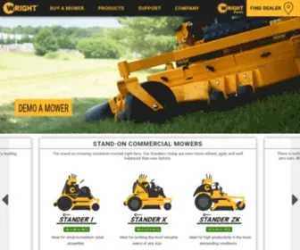 Wrightmfg.com(The Best Way to Get the Job Done. Wright Mowers) Screenshot