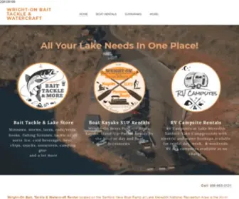 Wrightonlakemeredith.com(WRIGHT-ON BAIT TACKLE & WATERCRAFT RENTALS) Screenshot