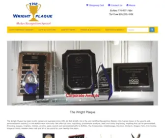 Wrightplaque.com(Plaques and Custom Awards in the Buffalo NY Area) Screenshot