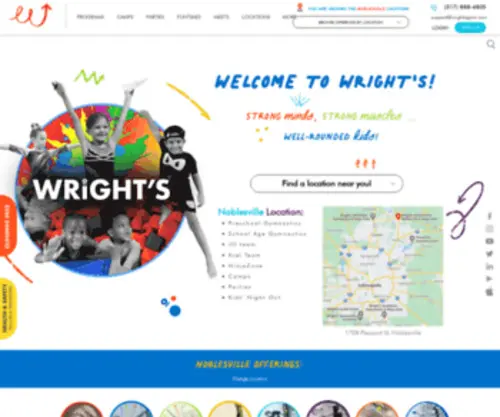 Wrightsgymnastics.com(Wright's Gymnastics) Screenshot