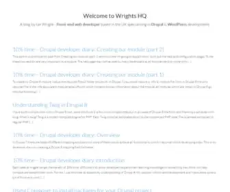 Wrightshq.com(A blog by Ian Wright) Screenshot