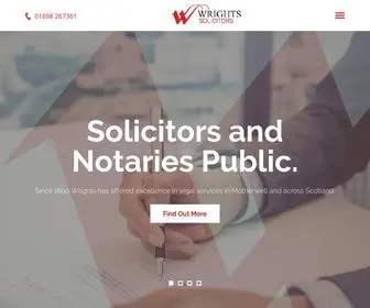 Wrightsolicitors.com(Wright Solicitors Motherwell) Screenshot