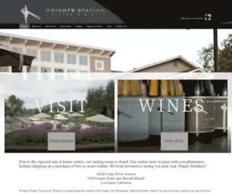 Wrightsstation.com(Wrights Station Vineyard & Winery) Screenshot