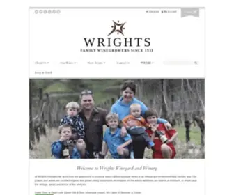 Wrightswines.co.nz(Wrights Vineyard and Winery Gisborne New Zealand) Screenshot