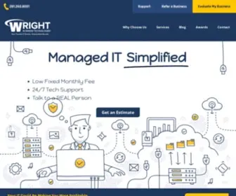 Wrighttechnologies.com(Managed IT Services Provider) Screenshot