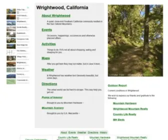Wrightwoodcalifornia.com(Wrightwood California) Screenshot