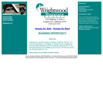 Wrightwoodmountain.com(Wrightwood Homes for Sale) Screenshot