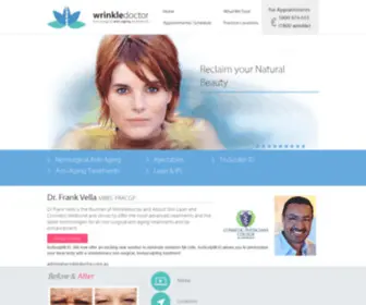 Wrinkledoctor.com.au(Dr Frank Vella) Screenshot