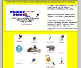 Wrinkydinks.com(Pet Gifts & Collectables) Screenshot