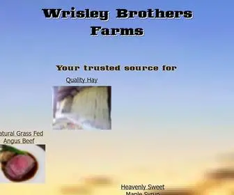 Wrisleybrothersfarms.com(Wrisley Brothers Farms) Screenshot