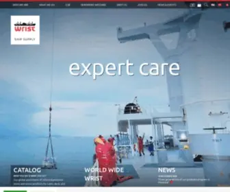 Wrist.com(The world’s leading ship and offshore supplier of marine provisions and stores) Screenshot
