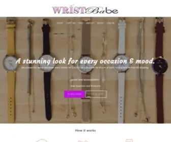 Wristbabe.com(Women's Monthly Watch & Bracelet Subscription Box) Screenshot