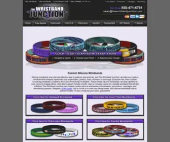 Wristbandjunction.com(Custom Silicone Wristbands) Screenshot