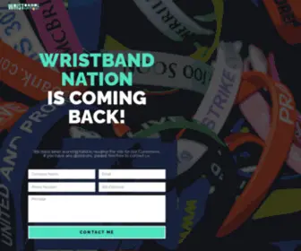 Wristbandnation.com(We are Back) Screenshot