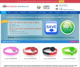 Wristbands-Australia.com(Custom Your Own Silicone Wristband Australia) Screenshot