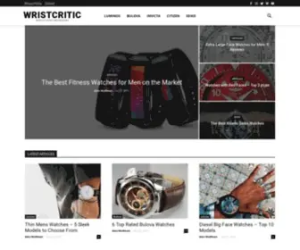 Wristcritic.com(Homepage) Screenshot