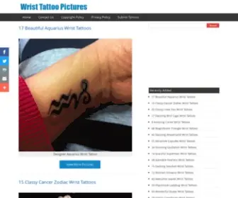 Wristtattoopictures.com(Wrist Tattoo Pictures) Screenshot