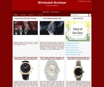 Wristwatchboutique.com(Buy Wristwatch Boutique) Screenshot