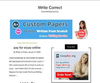 Write-Correct.com(Essay Writing Services) Screenshot