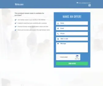Write.com(Content marketing) Screenshot