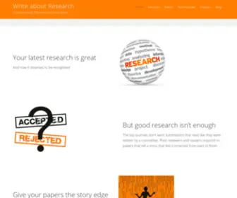 Writeaboutresearch.com(Write about Research) Screenshot