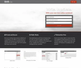 Writeapp.me(Free private writing platform for writers) Screenshot